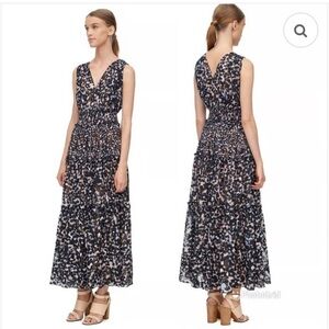 Rebecca Taylor Oleander Clip Sleeveless Floral Tiered Maxi Dress | Size 8